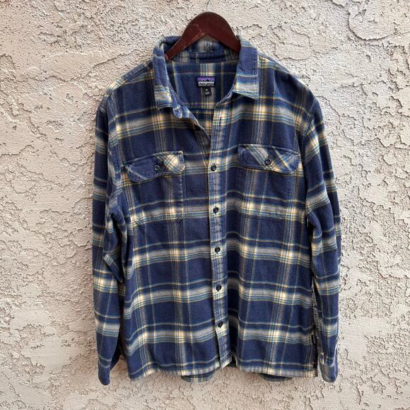 Patagonia Long-Sleeved Fjord Flannel Shirt Mens XL - Picture 1 of 5